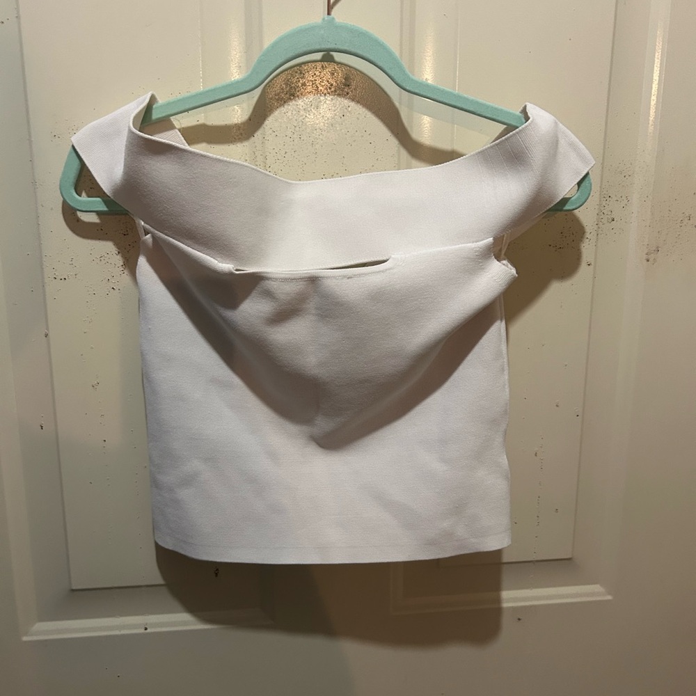 Off shoulder crop top